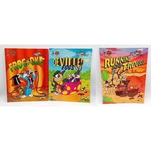 Lot of 3 PAINT WITH WATER  BOOKs 1996 WB Deviled Eggs, Frogaoke